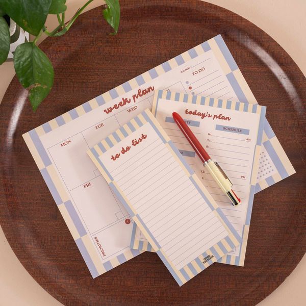 A4 Weekly Planner Pad | Butter Blue